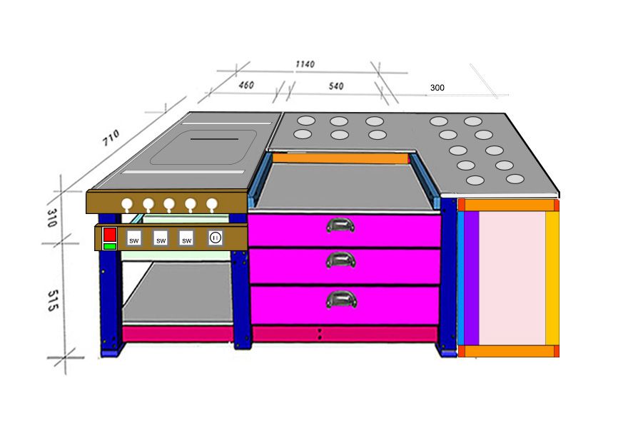Illustration of new bench